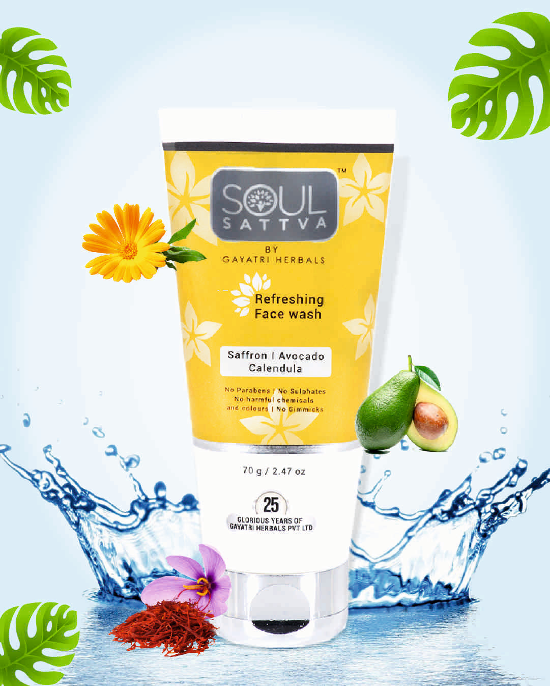 Soul Sattva Refreshing Face wash (70gm)