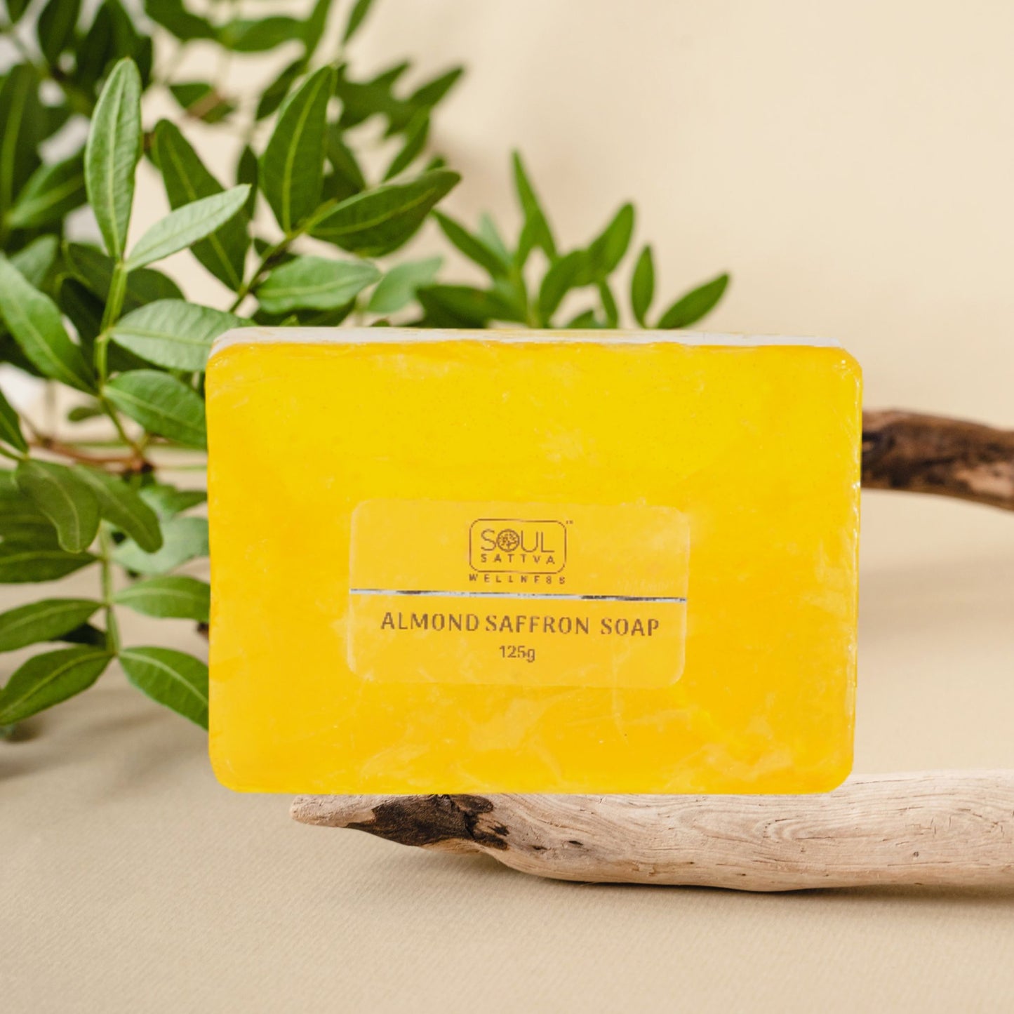 Soul Sattva Almond Saffron Soap (125gm)