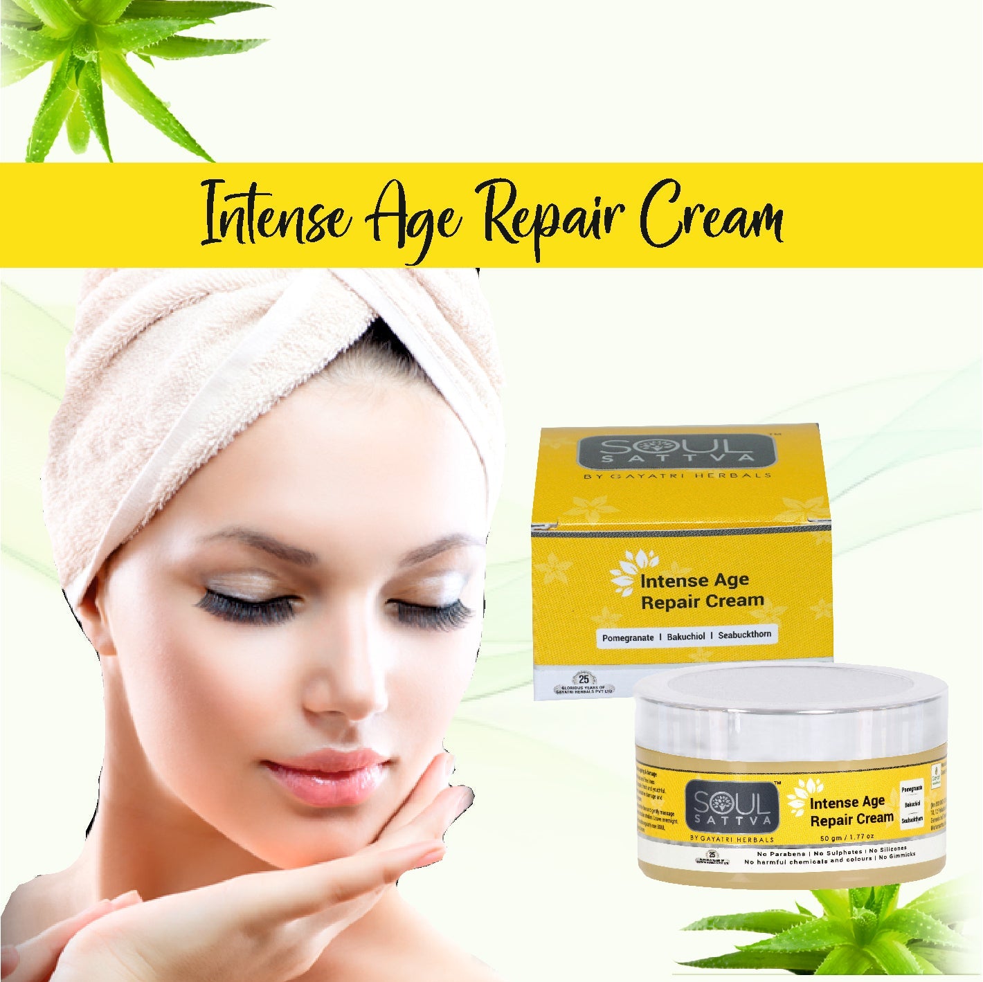 Soul Sattva Intense Age Repair Cream (50gm)