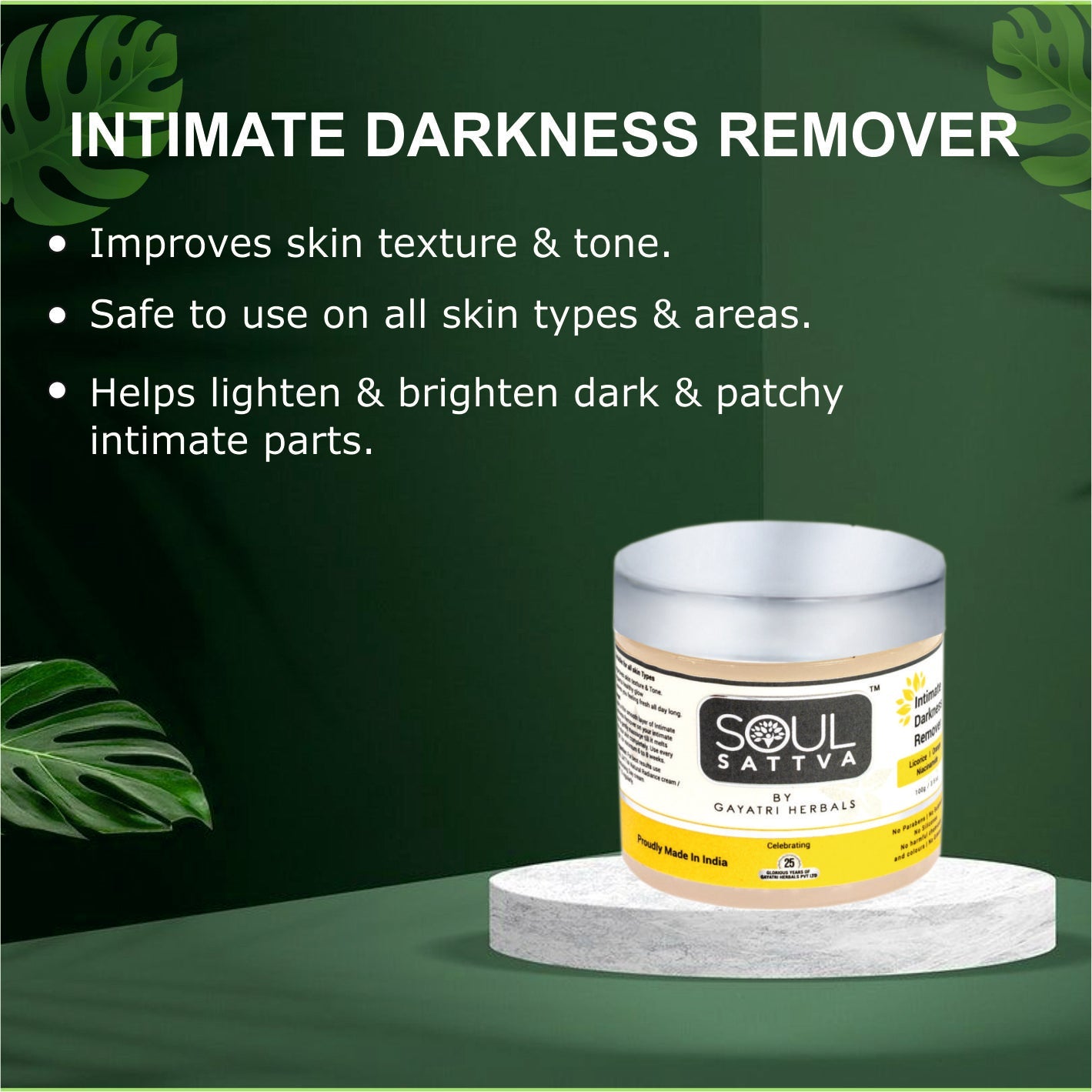 Soul Sattva Intimate Darkness Remover (100gm)